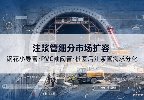 舞阳注浆管细分市场扩容，隧道钢花小导管、PVC 袖阀管、桩基后注浆管需求分化